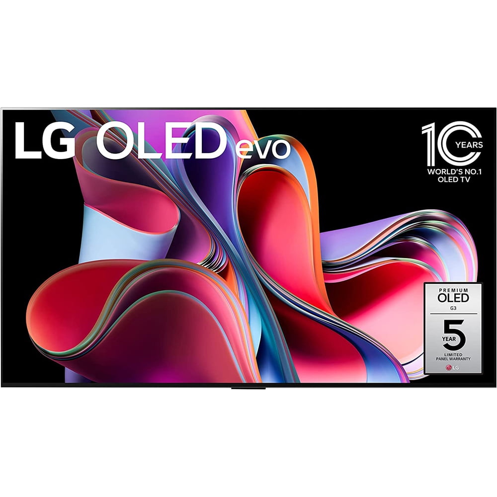 LG OLED65G3PUA OLED evo G3 65 Inch 4K Smart TV (2023 Model) Bundle with 2 YR CPS Enhanced Protection Pack