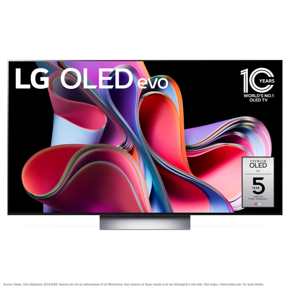 LG OLED65G3PUA OLED evo G3 65 Inch 4K Smart TV (2023 Model) Bundle with 2 YR CPS Enhanced Protection Pack